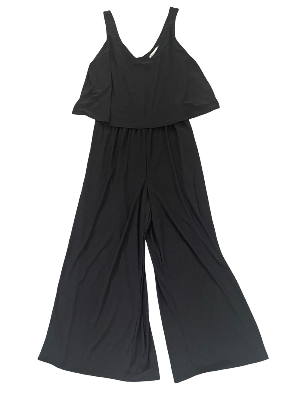 Annalee + Hope Black Wide Leg Jumpsuit Medium Flowy Sleeveless